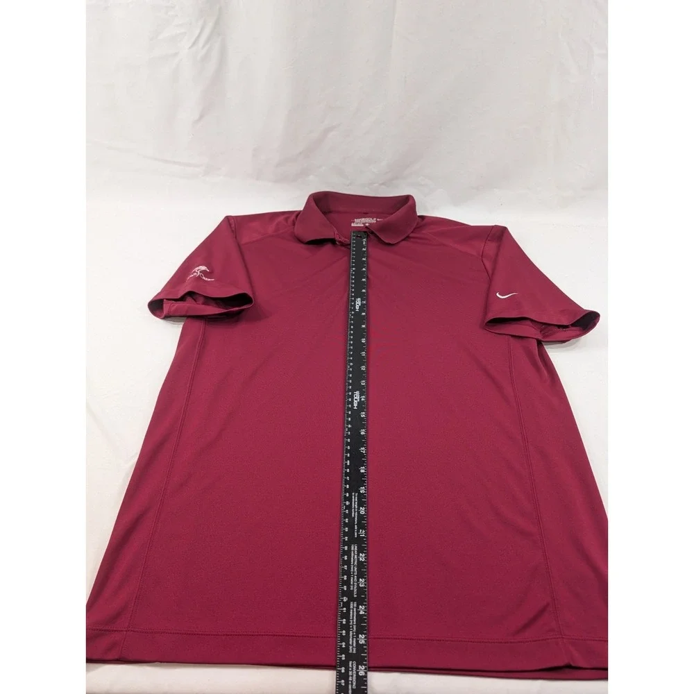 Vintage Nike Golf  Maroon Polo Quail Creek Golf Club - Size Large - Short Sleeve
